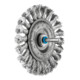 PFERD TOOLS Rundbürste gezopft RBG Ø100x12 mm Schaft-Ø6 mm Edelstahl-Draht-Ø0,50