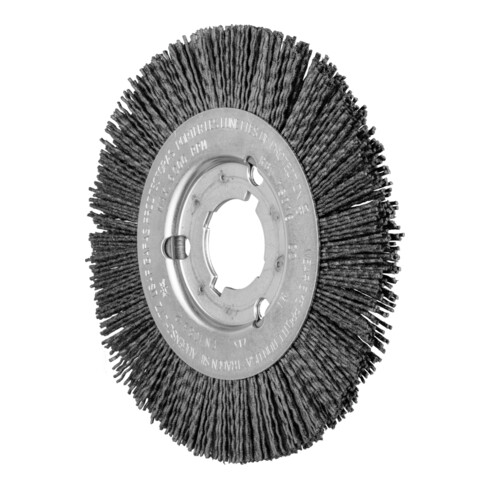 PFERD TOOLS Rundbürste schmal ungezopft RBU Ø 150x16xvariable Bohrung Keramik-Filament-Ø 1,10mm Korn 120