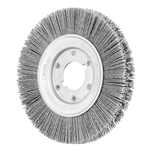 PFERD TOOLS Rundbürste schmal ungezopft RBU Ø 150x16xvariable Bohrung SiC-Filament-Ø 1,00mm Korn 80