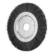 PFERD TOOLS Rundbürste schmal ungezopft RBU Ø 200x16xvariable Bohrung Keramik-Filament-Ø 1,10mm Korn 120