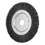 PFERD TOOLS Rundbürste schmal ungezopft RBU Ø 200x16xvariable Bohrung Keramik-Filament-Ø 1,10mm Korn 120