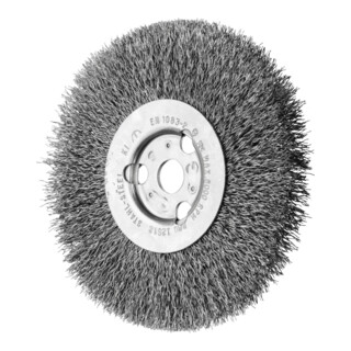 PFERD TOOLS Rundbürste schmal ungezopft RBU Ø125x12x14 mm Bohrung Stahl-Draht-Ø0,30