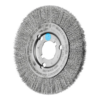 PFERD TOOLS Rundbürste schmal ungezopft RBU Ø150x12xvariable Bohrung Edelstahl-Draht-Ø0,30