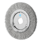 PFERD TOOLS Rundbürste schmal ungezopft RBU Ø200x16xvariable Bohrung Edelstahl-Draht-Ø0,30