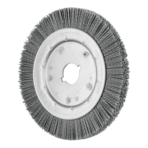 PFERD TOOLS Rundbürste schmal ungezopft RBU Ø200x16xvariable Bohrung SiC-Filament-Ø0,90 Korn 180