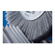 PFERD TOOLS Rundbürste schmal ungezopft RBU Ø200x16xvariable Bohrung SiC-Filament-Ø0,90 Korn 180-3