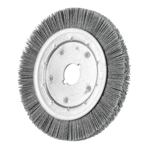 PFERD TOOLS Rundbürste schmal ungezopft RBU Ø200x16xvariable Bohrung SiC-Filament-Ø0,90 Korn 80