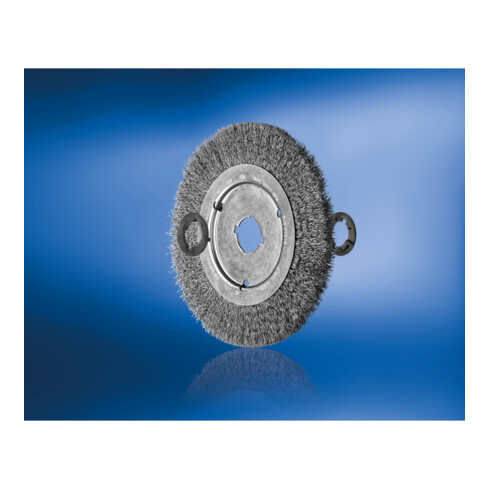 PFERD TOOLS Rundbürste schmal ungezopft RBU Ø200x16xvariable Bohrung Stahl-Draht-Ø0,25
