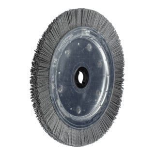 PFERD TOOLS Rundbürste schmal ungezopft RBU Ø 250x16xvariable Bohrung SiC-Filament-Ø 1,00mm Korn 80