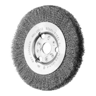 PFERD TOOLS Rundbürste schmal ungezopft RBU Ø100x12x14 mm Bohrung Stahl-Draht-Ø0,15