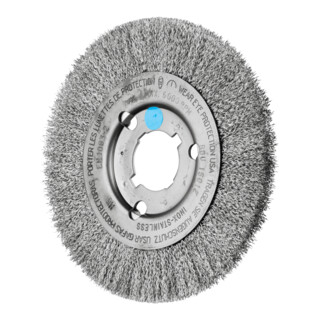 PFERD TOOLS Rundbürste schmal ungezopft RBU Ø150x12xvariable Bohrung Edelstahl-Draht-Ø0,30