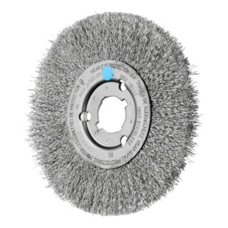 PFERD TOOLS Rundbürste schmal ungezopft RBU Ø180x12xvariable Bohrung Edelstahl-Draht-Ø0,30
