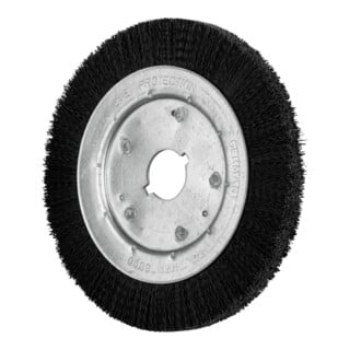 PFERD TOOLS Rundbürste schmal ungezopft RBU Ø200x16xvariable Bohrung Kunststoffbesatz-Ø0,40