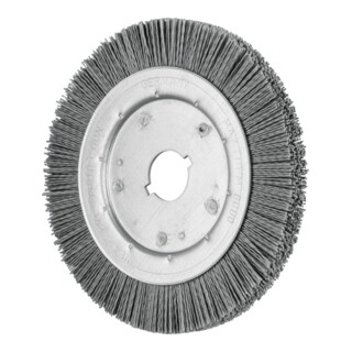 PFERD TOOLS Rundbürste schmal ungezopft RBU Ø200x16xvariable Bohrung SiC-Filament-Ø0,90 Korn 180