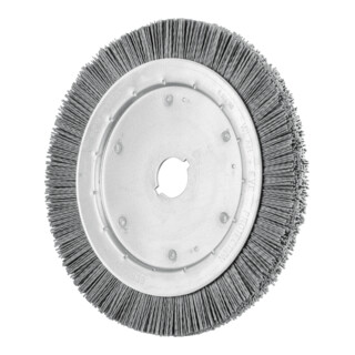 PFERD TOOLS Rundbürste schmal ungezopft RBU Ø250x16xvariable Bohrung SiC-Filament-Ø0,90 Korn 180