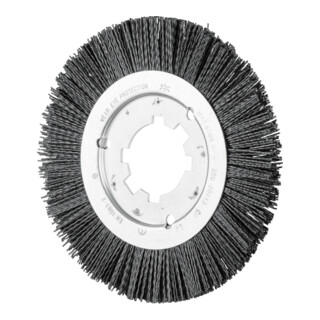 PFERD TOOLS Rundbürste ungezopft RBU Ø 200x13x50,8 mm Bohrung Keramik-Filament-Ø 1,10mm Korn 120 stationär