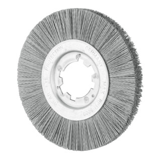 PFERD TOOLS Rundbürste ungezopft RBU Ø 200x13x50,8 mm Bohrung SiC-Filament-Ø 0,55 mm Korn 320 stationär