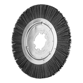 PFERD TOOLS Rundbürste ungezopft RBU Ø 250x15x50,8 mm Bohrung Keramik-Filament-Ø 1,10mm Korn 120 stationär