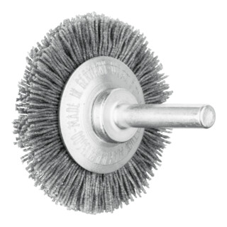 PFERD TOOLS Rundbürste ungezopft RBU Ø 50x4 mm Schaft-Ø 6 mm SiC-Filament-Ø 0,55 mm Korn 120