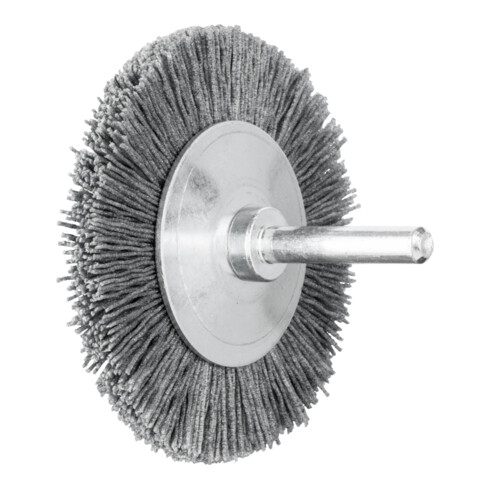 PFERD TOOLS Rundbürste ungezopft RBU Ø 70x8 mm Schaft-Ø 6 mm SiC-Filament-Ø 0,55 mm Korn 120
