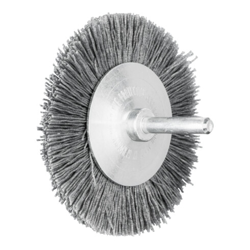 PFERD TOOLS Rundbürste ungezopft RBU Ø 80x8 mm Schaft-Ø 6 mm SiC-Filament-Ø 0,55 mm Korn 120