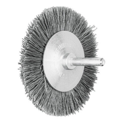 PFERD TOOLS Rundbürste ungezopft RBU Ø 80x8 mm Schaft-Ø 6 mm SiC-Filament-Ø 0,55 mm Korn 120