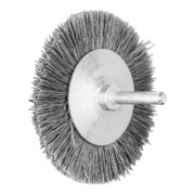 PFERD TOOLS Rundbürste ungezopft RBU Ø 80x8 mm Schaft-Ø 6 mm SiC-Filament-Ø 0,55 mm Korn 120