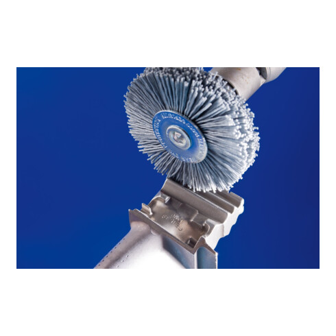 PFERD TOOLS Rundbürste ungezopft RBU Ø 80x8 mm Schaft-Ø 6 mm SiC-Filament-Ø 0,55 mm Korn 120