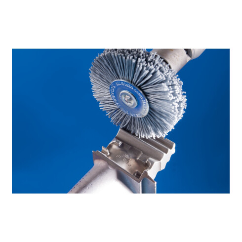 PFERD TOOLS Rundbürste ungezopft RBU Ø 80x8 mm Schaft-Ø 6 mm SiC-Filament-Ø 0,55 mm Korn 120