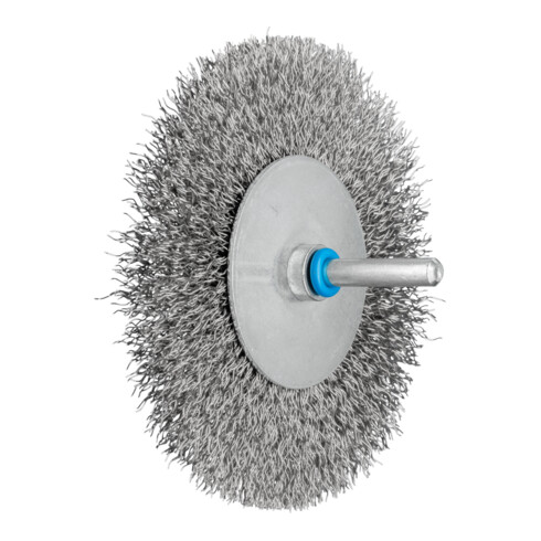 PFERD TOOLS Rundbürste ungezopft RBU Ø100x10mm Schaft-Ø6 mm Edelstahl-Draht-Ø0,30
