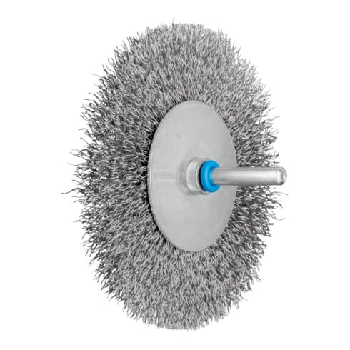 PFERD TOOLS Rundbürste ungezopft RBU Ø100x15 mm Schaft-Ø6 mm Edelstahl-Draht-Ø0,20