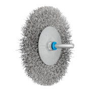 PFERD TOOLS Rundbürste ungezopft RBU Ø100x15 mm Schaft-Ø6 mm Edelstahl-Draht-Ø0,20