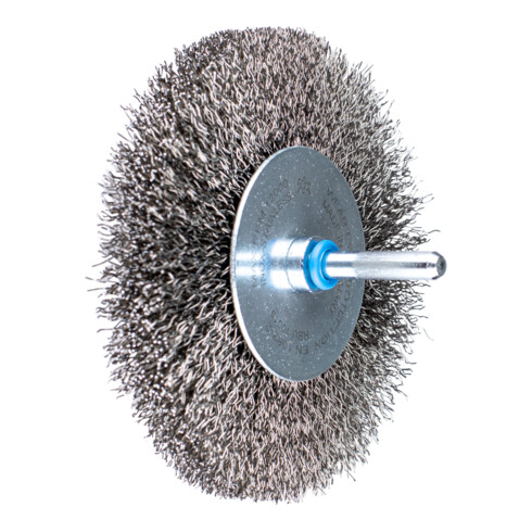 PFERD TOOLS Rundbürste ungezopft RBU Ø100x15 mm Schaft-Ø6 mm Edelstahl-Draht-Ø0,30
