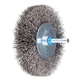 PFERD TOOLS Rundbürste ungezopft RBU Ø100x20mm Schaft-Ø6 mm Edelstahl-Draht-Ø0,30