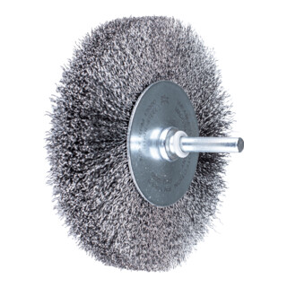 PFERD TOOLS Rundbürste ungezopft RBU Ø100x20mm Schaft-Ø6 mm Stahl-Draht-Ø0,20