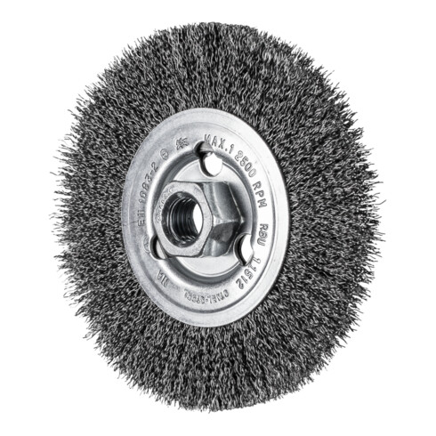 PFERD TOOLS Rundbürste ungezopft RBU Ø115x12 mm M14 Stahl-Draht-Ø0,30 Winkelschleifer