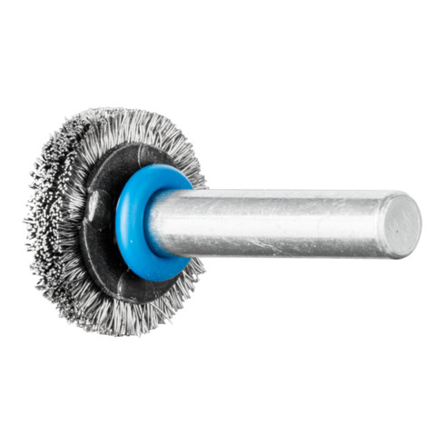 PFERD TOOLS Rundbürste ungezopft RBU Ø20x4 mm Schaft-Ø6 mm Edelstahl-Draht-Ø0,20