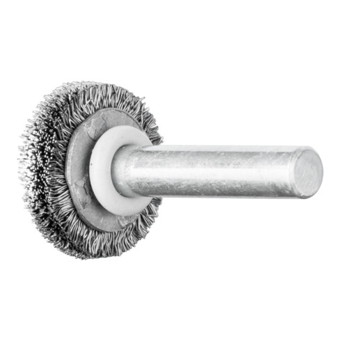 PFERD Rundbürste mit Schaft, ungezopft RBU 7004/6 ST 0,20 0.2 mm gewellter Draht