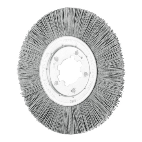 PFERD TOOLS Rundbürste ungezopft RBU Ø250x15x50,8 mm Bohrung SiC-Filament-Ø0,90 Korn 180 stationär