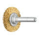 PFERD TOOLS Rundbürste ungezopft RBU Ø30x6 mm Schaft-Ø6 mm Messing-Draht-Ø0,20-1