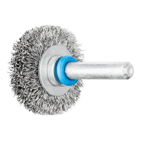 PFERD TOOLS Rundbürste ungezopft RBU Ø30x9 mm Schaft-Ø6 mm Edelstahl-Draht-Ø0,20