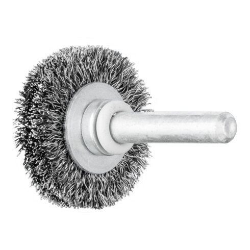 PFERD TOOLS Rundbürste ungezopft RBU Ø30x9 mm Schaft-Ø6 mm Stahl-Draht-Ø0,20