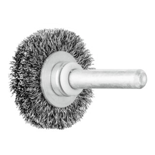 PFERD TOOLS Rundbürste ungezopft RBU Ø30x9 mm Schaft-Ø6 mm Stahl-Draht-Ø0,20