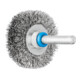 PFERD TOOLS Rundbürste ungezopft RBU Ø40x9 mm Schaft-Ø6 mm Edelstahl-Draht-Ø0,20