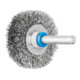 PFERD TOOLS Rundbürste ungezopft RBU Ø40x9 mm Schaft-Ø6 mm Edelstahl-Draht-Ø0,20