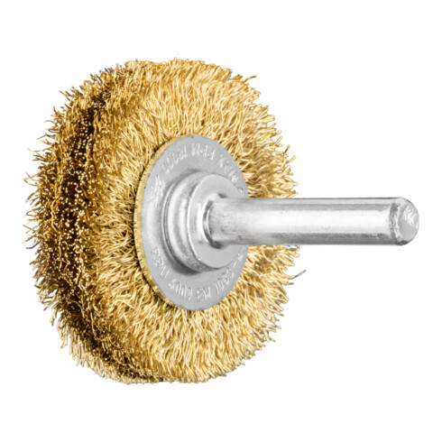 PFERD TOOLS Rundbürste ungezopft RBU Ø40x9 mm Schaft-Ø6 mm Messing-Draht-Ø0,20