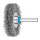 PFERD TOOLS Rundbürste ungezopft RBU Ø50x10mm Schaft-Ø6 mm Edelstahl-Draht-Ø0,20
