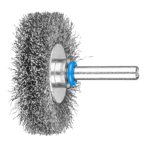 PFERD TOOLS Rundbürste ungezopft RBU Ø50x10mm Schaft-Ø6 mm Edelstahl-Draht-Ø0,20