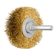 PFERD TOOLS Rundbürste ungezopft RBU Ø50x15 mm Schaft-Ø6 mm Messing-Draht-Ø0,20
