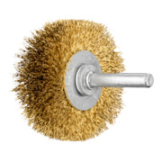 PFERD TOOLS Rundbürste ungezopft RBU Ø50x15 mm Schaft-Ø6 mm Messing-Draht-Ø0,20